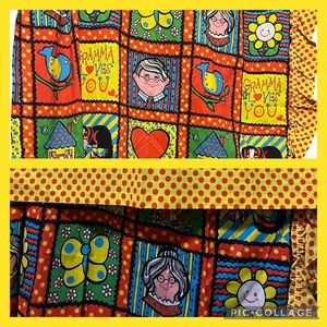 Vtg. 60s Sears Perma Prest Joyce Miller Kids Curtains